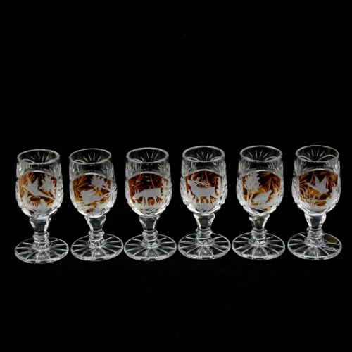 KIELISZKI 6 SZT.KRYSZTAŁ