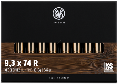 Amunicja kulowa RWS KS 9,3x74R 16,0g