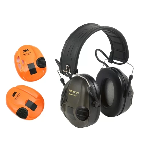 Ochronniki słuchu 3M Peltor SportTac zielono pomarańczowy