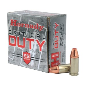 Amunicja kulowa Hornady 9mmLuger+P Critical Duty 135gr/8,75g
