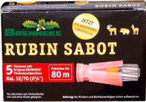 Amunicja kulowa 12/70 Amunicja Brenneke RubinSabot 28g 