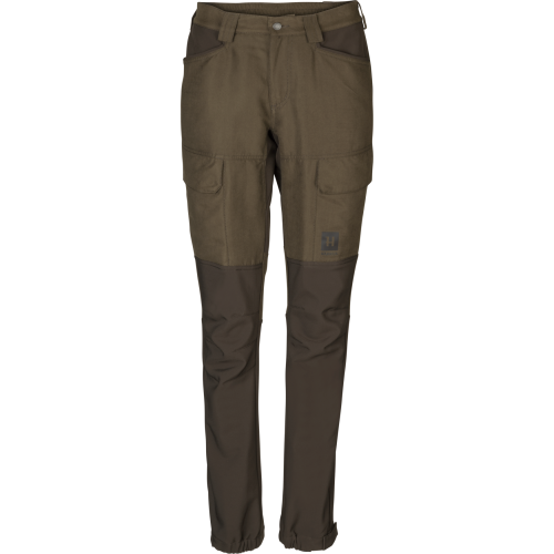 Spodnie damskie Harkila Scandinavian Willow Green/Deep Brown długość nogawki 32" 