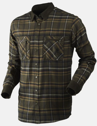 Koszula Harkila Pajala Willow green - ciepła flanelowa koszula