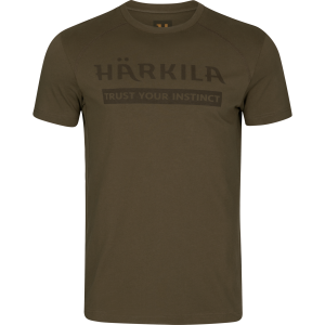 Koszulka T-shirt Harkila Logo Willow green