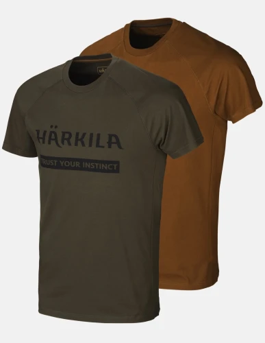 Koszulki letnie Logo 2-pak willow green / clay do 5XL!